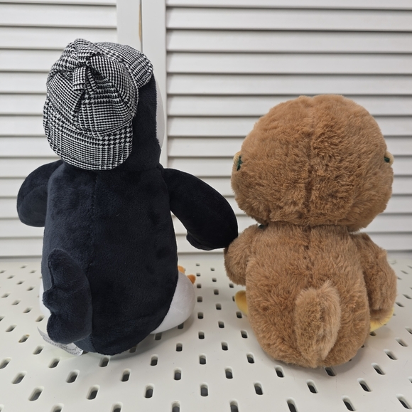 YOUNG PUFFIN & THE MONSTER Plush Toy Set Owl & Puffin Storybook Duo Collector's‎ - Picture 3 of 9